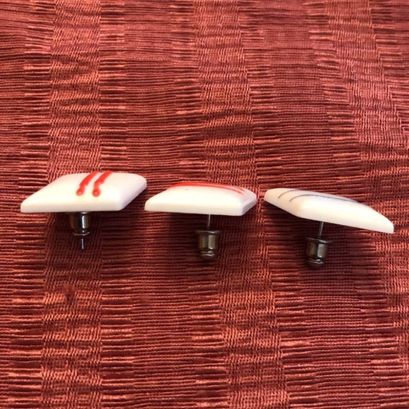 NWOT multiple pierced earring patriotic stud collection - Picture 8 of 9